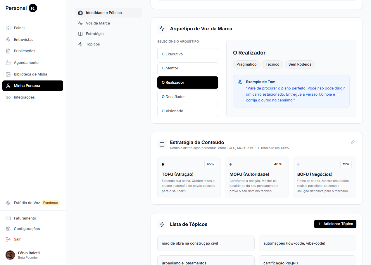 Persona & Guidelines